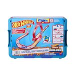 Hot Wheels Track Set, Fire-Themed Track Set & 1 Hot Wheels Car, 16 Track-Building and Stunting Components in Stackable Toy Storage Box, HMC04