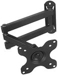 BestMounts TV Wall Mount - Computer Monitor Mount Full Motion Bracket for Most 13 to 30 inch TVs with Swivel - Stand fits Flat Screen, LED and OLED up to 33lbs with Articulating Arms (13" to 30")