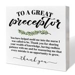 Nurse Preceptor Gifts for Women, Thank You Appreciation Gifts for Nurse Preceptor Nurses Week Birthday Christmas Gifts, Nurse Preceptor Retirement Gifts, Endless Patience, Wooden Box Sign Desk Decor