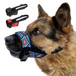 CollarDirect Dog Muzzle - Adjustable Soft Breathable Tribal Nylon Dog Mouth Guard Cover for Small, Medium and Large Dogs, Anti Chewing, Barking & Biting (Pattern 3 (1 PC); M/L)