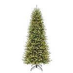 Puleo International 6.5 Foot Pre-Lit Slim Fraser Fir Artificial Christmas Tree with 350 UL Listed Clear Lights, Green