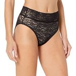 Ahh By Rhonda Shear Women's All Over Lace Brief, Black, Large