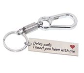 Aura Imported Drive Safe Message Key Chain with Spring Hook for Men and Women