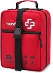 VRIEXSD 400 Piece Large First Aid Kit Premium Emergency Kits for Home, Office, Car, Outdoor, Hiking, Travel, Camping, Survival Medical First Aid Bag, Red