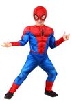 Jazwares Marvel Spider-Man Toddler Costume - Officially Licensed Superhero Suit for Kids 4T Blue,Red