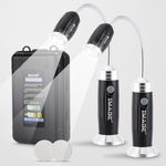 Magnetic Ultra-Bright Barbecue Grill Light with Super Bright LED Lights, Grilling Gifts for Men Dad, Flexible Gooseneck BBQ Light, Traeger Pit Boss Smoker Electric Grill Accessories-1 Pair (Black)