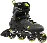 Rollerblade Macroblade 80 Men's Adult Fitness Inline Skate, Black and Lime, Performance Inline Skates,270