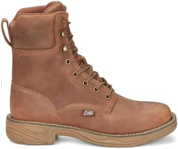 Justin 8" Corbett Boots, Tan, 8.5