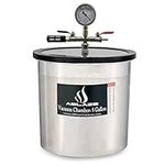 ABLAZE 5 Gallon Gal Vacuum Chamber Stainless Steel Degassing Urethanes Silicone Epoxies Lid Kit