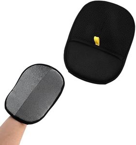 Shengsenfu Double-Sided Pet Grooming Gloves - Reusable Pet Hair Remover Gloves for Dogs and Cats Hands On Pet Fur Cleaning Gloves for Bathing and Grooming Efficient Pet Static Hair Removal Gloves