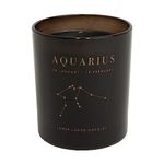 Lower Lodge Candles – Aquarius Zodiac Candle – Star Sign Gift - Hand-Poured in The Beautiful South Downs National Park - 40 Hours Burn Time –– Vegan Friendly - 200g Fill Weight