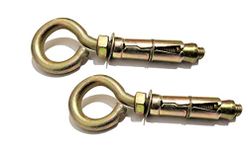 Pure Source India Iron Anchor Fasteners Hook Type, 8 Mm 2 Pieces (Gold)