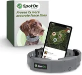 SpotOn Longer Battery Life, GPS Dog Fence, App Based Wireless Dog Fence Collar, Waterproof, Accurate & Reliable GPS Dog Fence System, Virtual Dog GPS Tracker for All Terrain Medium/All Carriers