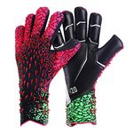 Firulab Soccer Goalkeeper Gloves for Children, Youth & Adults, Professional Goalkeeping Gloves with Strong Grip & Excellent Protection, Non Slip Wear-Resistant Goalie Gloves Sizes 6 7 8 9 10