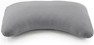 Honeydew Queen Side Pillow Case - Fits The Scrumptious and Essence Curved Pillows for Side Sleeping - Comfortable and Soft Cooling Viscose Made from Bamboo Fabric (Queen, Stardust (Charcoal))