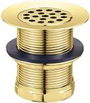 Kingston Brass KBU1002 Seattle 2-Inch Grid Bar/Utility Sink Drain, Polished Brass