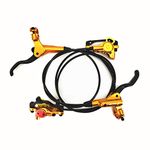 Zoom- HB-875 Hydraulic Disc Brake Front & Rear 750mm & 1400mm MTB BMX Set, Gold