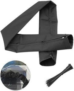 48'' Long Black Zippered Rigging Sleeve, ZRS-1-DP Casing, Trolling Motor Cable Organizer Sleeve Protection