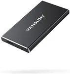 Vansuny 250GB Portable External SSD, USB 3.1 Gen2 430MB/s High-Speed Data Transfer, Metal USB C Mini Portable External Solid State Drive for PC, Laptop, Phones and More