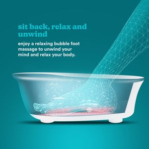 HoMedics Foot Spa Massager – Relaxing Heated Bubble Bath
