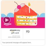 Amazon Pay eGift Card - Happy Birthday (Slice Of Cake) - Animated