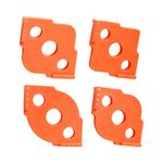 Radius Jig Router Templates, Corner Routing Templates for Woodworking, High Hardness ABS+CNC Jig Radius Corners R5 R10 R15 R20 R25 R30 R35 R40 (4 Pieces)