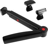 Men’s Electric Back and Body Shaver, Long Handle with Interchangeable Heads, Shock Absorbing Flex Head, Includes Facial Razor for Face Grooming