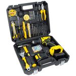 iBELL VR BT21-38 Cordless Brushless Impact Drill Tool Box | 20V Max | 2-Speed Gear | 38Nm Torque | 10mm Chuck | 2.0Ah Li-ion Battery | Suitable for Wood, Steel & Concrete | DIY & Professional Use
