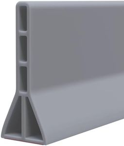 Raycity 3"H Shower Threshold Water Dam, Shower Water Guard, 118 Inch, Gray