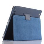 FANSONG iPad 2 3 4 Case, Cover for iPad 9.7 inch Generation Magnetic Closure PU Leather Smart Cover Flip Shockproof Slim Bifold Stand Features Accessories for Apple iPad 2nd 3rd 4th (Navy)