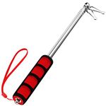 5 Feet Telescopic Handheld Flagpoles, ANLEY Portable Staff with Clips - Lightweight Extendable Stainless Steel with Anti-Slip Grip - Collapsable Flag Pole for Tour Guides & Pointer for Teachers