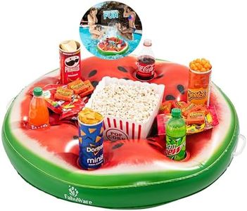 fabuware Watermelon Pool Drink Holder Floating Pool Trey for Adults and Family Fun, Floating ice Chest for River hot tub, Pool Accessories, Durable Quality Pool Party Game time (Watermelon)