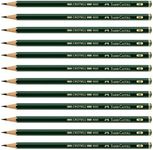 Faber-Castell pencils, Castell 9000 Artist graphite 6B pencils for sketch, drawing, shading, art supplies - box of 12