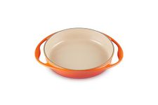 Le Creuset Enamelled Cast Iron Round Tatin Roasting Dish, 25cm, 1.8 Litres, Volcanic, 20129250902460