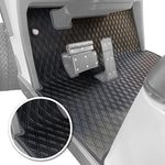 Xtreme Mats EZGO TXT/S4/Cushman GolfCart Mat, Full Coverage Golf Cart Floor Liner Mat - Only Fits EZGO TXT (1994+), Express S4 (2012-2020), Valor, Cushman Workhorse, Navitas, & some Star Carts - Black