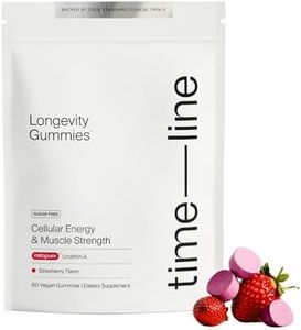 Timeline Mitopure Urolithin A Supplement Gummies - Clinically Proven Support for Healthy Aging Cellular Energy Muscle Strength and Longevity