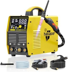 haxiaoer Aluminum TIG Welder AC/DC 240V with Pulse, [Large LED Display] 200A Digital Inverter AC Pulse TIG/AC TIG/DC Pulse TIG/HF TIG/ARC Welding Machine HXT200P AC DC Pro
