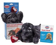 SmartPetLove Snuggle Puppy Heartbeat Stuffed Toy for Dogs - Pet Anxiety Relief and Calming Aid - Black