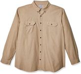 Carhartt Men's Loose Fit Midweight Chambray Long-Sleeve Shirt, Dark Tan Chambray, Large