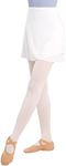 Phoeswan Dance Skirts for Girls & Women, Ballet Chiffon Wrap Skirt with Ties, White- Adult, Medium