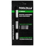 TOOLZILLA Brad Nails Assortment Pack (4.500 Pieces), Masonry Nails for Nail Gun and Staple Gun Heavy Duty. Suitable with Staple Gun for Wood, Carpet Stapler.