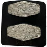 (6-Pack) Premium Diamond Grinding Discs Grinder Pads Compatible with Husqvarna PG Floor Grinders, Grinding Concrete Floor, Standard Bond, 30/40 Grit