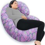 COOZLY C Shaped Pregnancy Pillow | Maternity Pillow|100% Cotton Removable Covers | Premium PregnoCare Fibres | Pregnancy Sleeping Pillow (03 Super Premium, Diag)