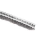 uxcell Brush Weather Stripping, 10M/32.8Ft Card-Slot Seal Strip Pile Weatherstrip Door Sweep Brush for Door Window, 5x6mm/WxH