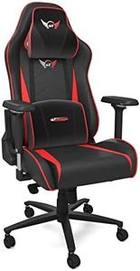 GT OMEGA PRO XL Racing Gaming Chair with Lumbar Support - Ergonomic PVC Leather Office Chair with 4D Adjustable Armrest & Recliner - Esport Seat for Ultimate Gaming Experience (Red)