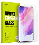 Ringke Glass Screen Protector Compatible With Samsung Galaxy S21 Fe Transparent Hd Clear Full Adhesive 9H Hardness Touch Sensitive Tempered Glass Protective Film Cover for Smartphone