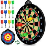 Magnetic Dart Board with 12pcs Magnetic Darts, Excellent Indoor Game and Party Games - Birthday Gifts for 5 6 7 8 9 10 11 12 Year Old Boy Kids