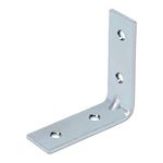 IMPEX Angle Bracket for Reinforcing Chairs/Tables - 24 Pcs Shelf bracket Zinc Plated L Shape Bracket for Solid Shelf Support Joint Right Corner Brace (40 X 40 MM)