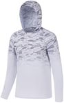 BASSDASH Youth UPF50+ Performance T Shirt with Hood Long Sleeve Fishing Hiking Sun Shirt FS03Y