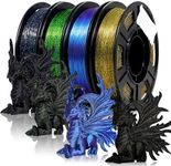 Eono 3D Printer Filament PLA Filament 1.75mm Multicolor Mixed 3D Printing Filament 250g*4 Sample Pack.